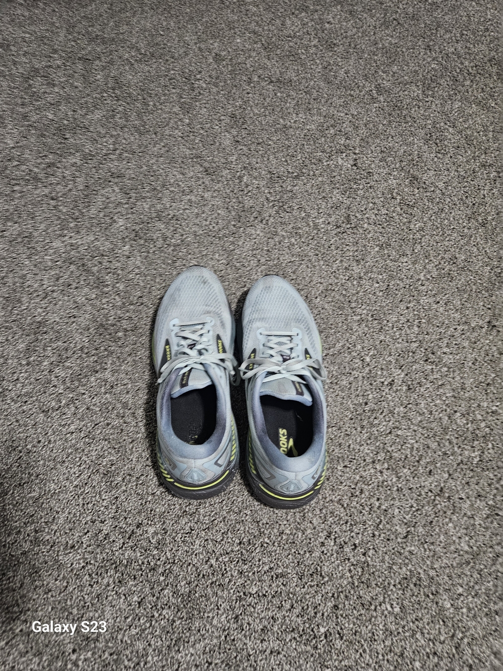 Brooks Adrenaline GTS 23 Gray Lime Running Shoes Men’s Size 13 Athletic Sneakers - Picture 5 of 7